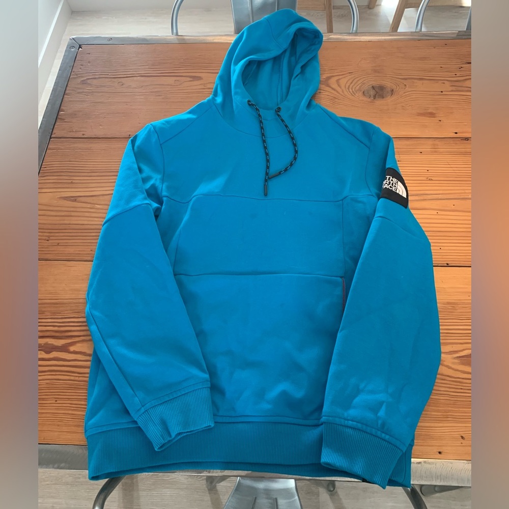 The North Face Mens Hoodie Blue Medium